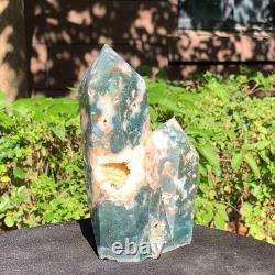 2 Pieces 5.36LB Natural Ocean Jasper column multiple pointed quartz crystal 1182