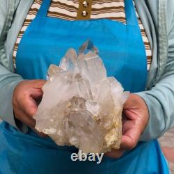 2 Pieces 5.91LB Natural Clear Quartz Crystal Cluster Mineral Specimen 1457