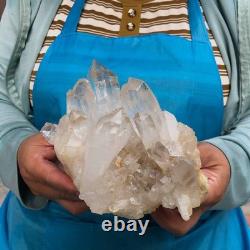 2 Pieces 5.91LB Natural Clear Quartz Crystal Cluster Mineral Specimen 1457