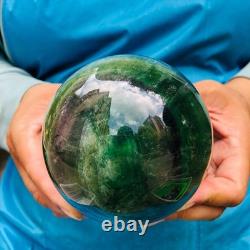2 Pieces 5.91LB Natural Green Fluorite Ball Quartz Crystal Reiki Healing 879