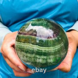 2 Pieces 5.91LB Natural Green Fluorite Ball Quartz Crystal Reiki Healing 879
