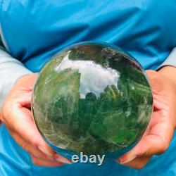 2 Pieces 5.91LB Natural Green Fluorite Ball Quartz Crystal Reiki Healing 879