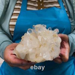 2 Pieces 5.96LB Natural Clear Quartz Crystal Cluster Mineral Specimen 1455