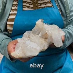 2 Pieces 5.96LB Natural Clear Quartz Crystal Cluster Mineral Specimen 1455