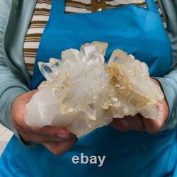 2 Pieces 5.96LB Natural Clear Quartz Crystal Cluster Mineral Specimen 1455