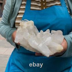 2 Pieces 5.96LB Natural Clear Quartz Crystal Cluster Mineral Specimen 1455