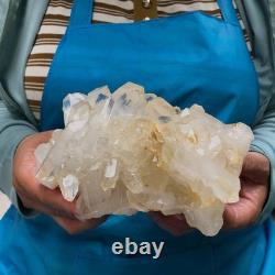 2 Pieces 5.96LB Natural Clear Quartz Crystal Cluster Mineral Specimen 1455