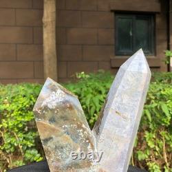 2 Pieces 6.16LB Natural Ocean Jasper column multiple pointed quartz crystal 1177