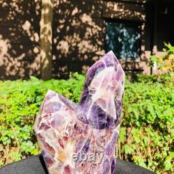 2 Pieces 6.42LB Natural Dreamy amethyst multiple pointed pillar healing 1160