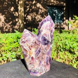 2 Pieces 6.42LB Natural Dreamy amethyst multiple pointed pillar healing 1160 2 Pieces 6.42LB Natural Dreamy amethyst multiple pointed pillar healing 1160