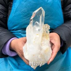 2 Pieces 6.51LB Natural Clear Quartz Crystal Cluster Mineral Specimen 2883