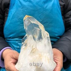 2 Pieces 6.51LB Natural Clear Quartz Crystal Cluster Mineral Specimen 2883