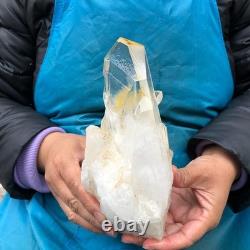 2 Pieces 6.51LB Natural Clear Quartz Crystal Cluster Mineral Specimen 2883