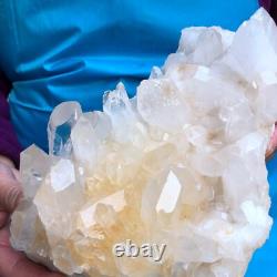 2 Pieces 7.17LB Natural Transparent White Quartz Crystal Cluster Specimen 429
