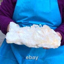 2 Pieces 7.17LB Natural Transparent White Quartz Crystal Cluster Specimen 429