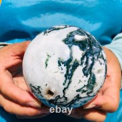 2 pieces 1800g Natural aquatic Agate Ball Quartz Crystal Sphere Healing 2107