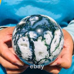 2 pieces 1800g Natural aquatic Agate Ball Quartz Crystal Sphere Healing 2107