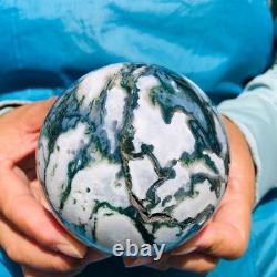2 pieces 1800g Natural aquatic Agate Ball Quartz Crystal Sphere Healing 2107