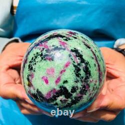 2 pieces 1890g Top Natural Red-Green Treasure Ball Quartz Crystal Healing 2069