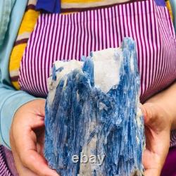 2 pieces 1960g Rare Blue Crystal Natural Kyanite Rough Gem mineral Specimen 1917