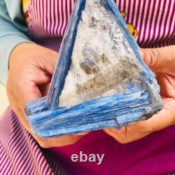 2 pieces 1960g Rare Blue Crystal Natural Kyanite Rough Gem mineral Specimen 1917