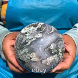 2 pieces 2330g Natural aquatic Agate Ball Quartz Crystal Sphere Healing 2093