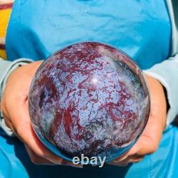 2 pieces 2550g Natural aquatic Agate Ball Quartz Crystal Sphere Healing 2087