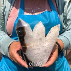 2 pieces 2880g Natural Volcanic Agate multiple Pointed Pillars Specimens 2227