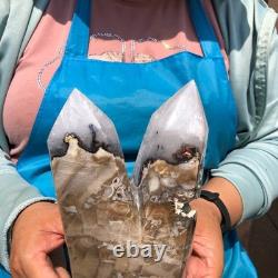 2 pieces 2880g Natural Volcanic Agate multiple Pointed Pillars Specimens 2227