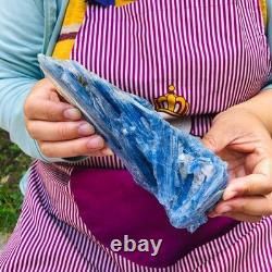 2 pieces 3.6LB Rare Natural Beautiful Blue With Crystal Quartz Specimen 1901