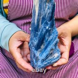 2 pieces 3.6LB Rare Natural Beautiful Blue With Crystal Quartz Specimen 1901