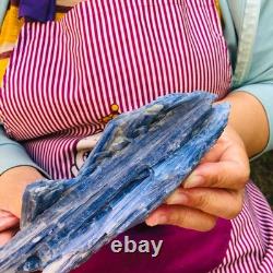 2 pieces 3.6LB Rare Natural Beautiful Blue With Crystal Quartz Specimen 1901