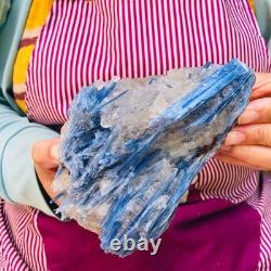 2 pieces 4.2LB Rare Natural Beautiful Blue With Crystal Quartz Specimen 1897 2 pieces 4.2LB Rare Natural Beautiful Blue With Crystal Quartz Specimen 1897