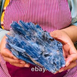 2 pieces 4.2LB Rare Natural Beautiful Blue With Crystal Quartz Specimen 1897
