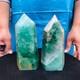 2 Pieces 4.31lb Natural Fluorite Obelisk Quartz Crystal Reiki Healing 2722