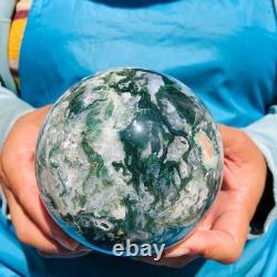 2 pieces 5.83LB Natural Water Grass Agate Ball Quartz Crystal Specimen 2088