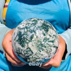 2 pieces 5.83LB Natural Water Grass Agate Ball Quartz Crystal Specimen 2088