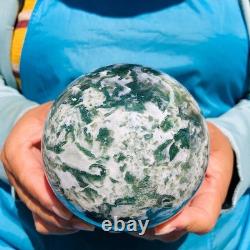 2 pieces 5.83LB Natural Water Grass Agate Ball Quartz Crystal Specimen 2088