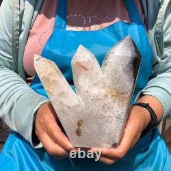 2 pieces 6.33LB Natural Volcanic agate multiple pointed pillars healing 2227