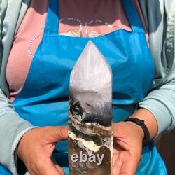 2 pieces 6.33LB Natural Volcanic agate multiple pointed pillars healing 2227