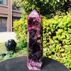 2 pieces 6.79LB Natural Fluorspar Quartz Crystal Obelisk Energy Column 1338