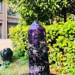 2 pieces 6.79LB Natural Fluorspar Quartz Crystal Obelisk Energy Column 1338