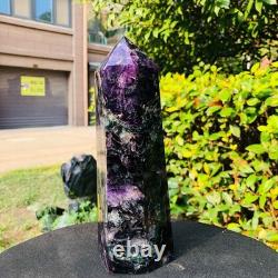 2 pieces 6.79LB Natural Fluorspar Quartz Crystal Obelisk Energy Column 1338