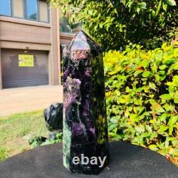 2 pieces 6.79LB Natural Fluorspar Quartz Crystal Obelisk Energy Column 1338