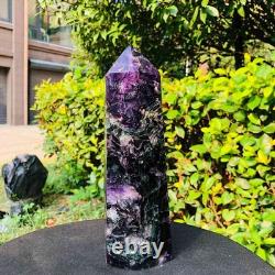 2 pieces 6.79LB Natural Fluorspar Quartz Crystal Obelisk Energy Column 1338