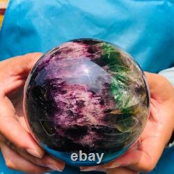 2 pieces 7.12LB Natural Beautiful Fluorite Energy Crystal Ball Healing 1308