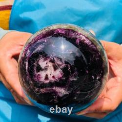 2 pieces 7.12LB Natural Beautiful Fluorite Energy Crystal Ball Healing 1308