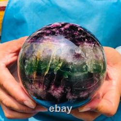 2 pieces 7.12LB Natural Beautiful Fluorite Energy Crystal Ball Healing 1308