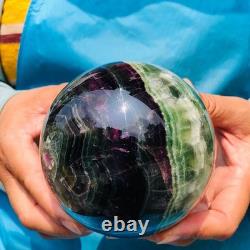 2 pieces 7.12LB Natural Beautiful Fluorite Energy Crystal Ball Healing 1308