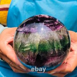 2 pieces 7.12LB Natural Beautiful Fluorite Energy Crystal Ball Healing 1308
